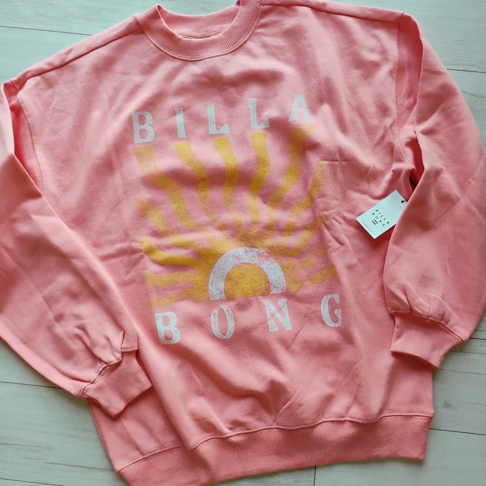 BILLABONG NEW Summer Sun Boyfriend Crewneck Sweatshirt